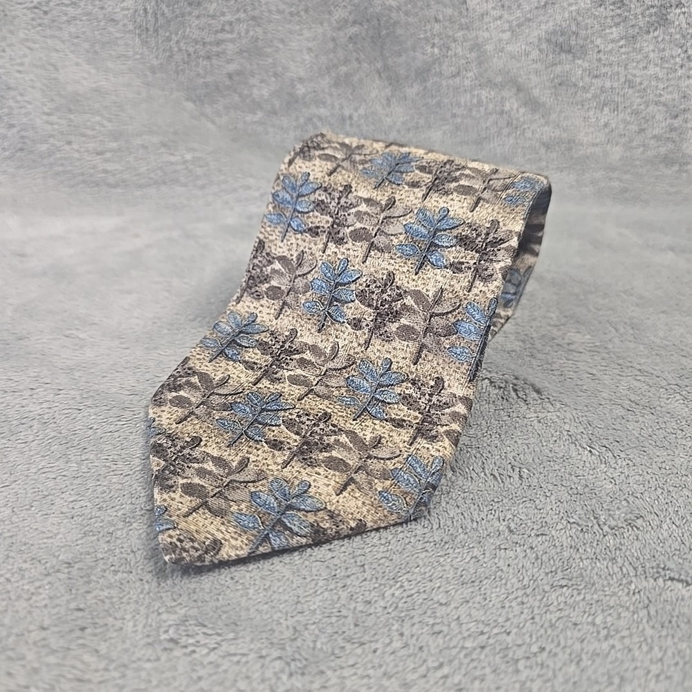 Ermenegildo Zegna Exclusive Design Silk Necktie Floral Geometric Italian - Picture 1 of 7